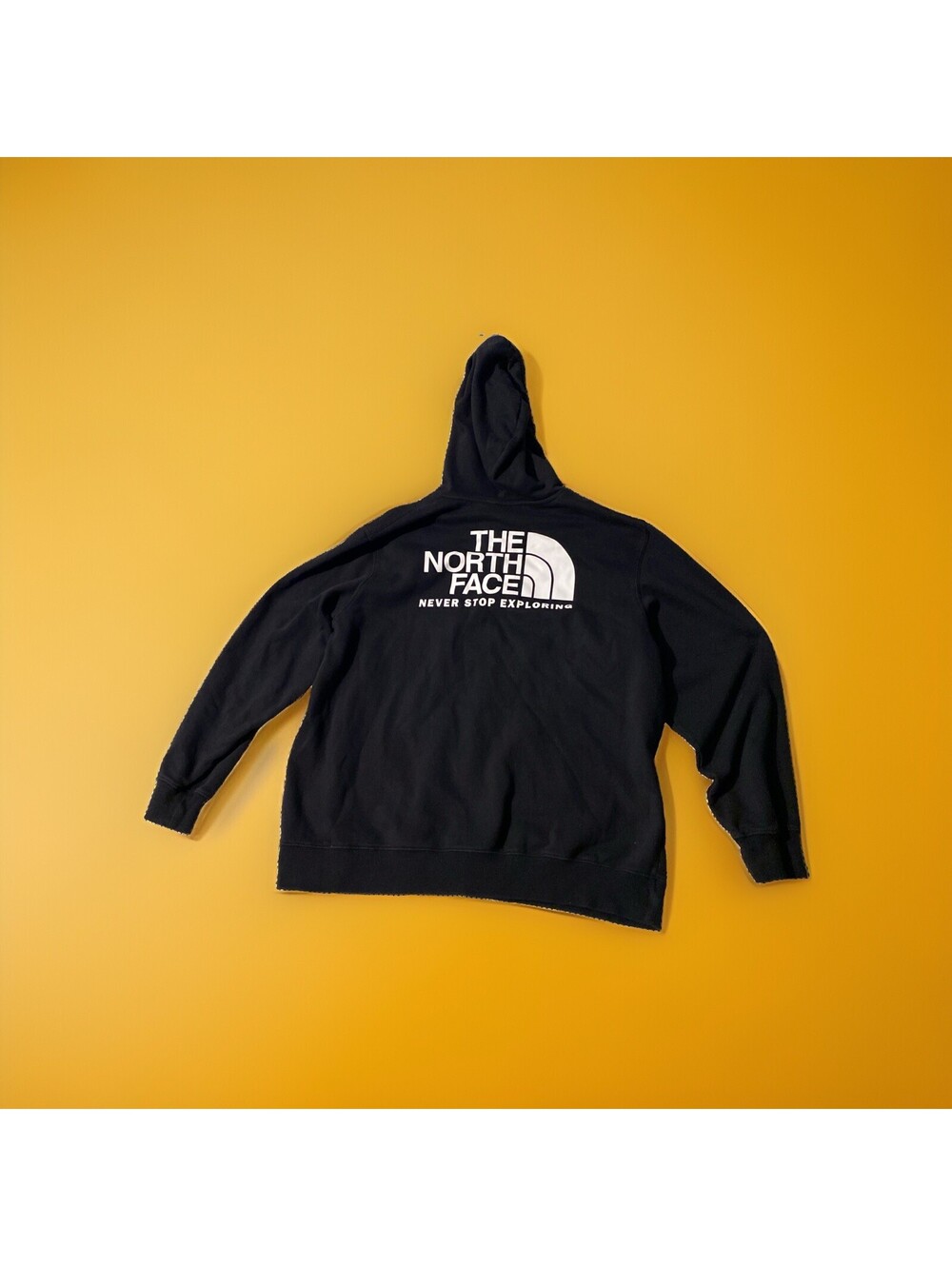 THE NORTH FACE Men’s Fleece Hoodie Pullover Sweatshirt XL Black/White